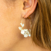 Boucles oreilles plaque or charlemagne